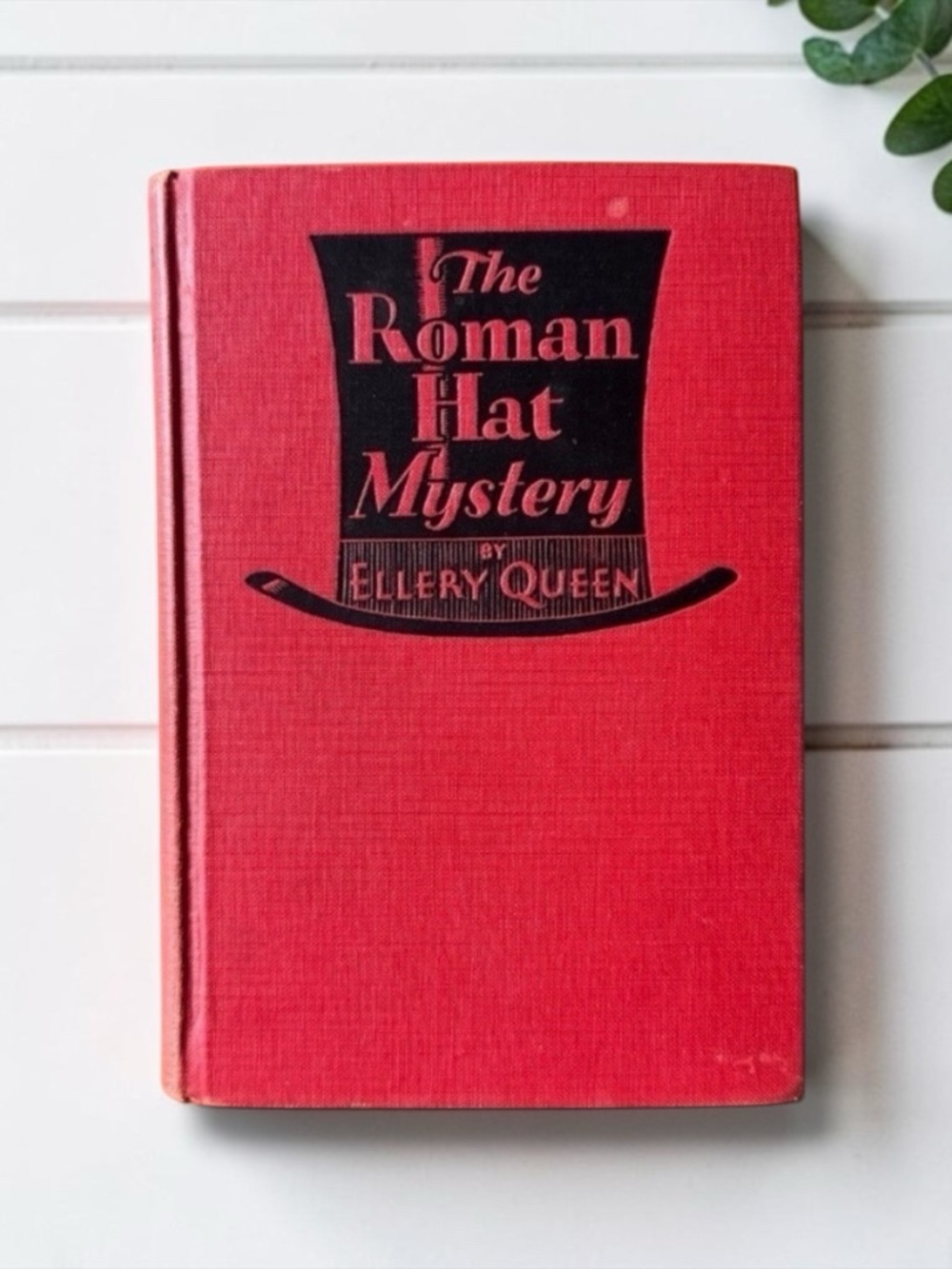 Vintage 1932 The Roman Hat Mystery by Ellery Queen Hardcover Grosset & Dunlap